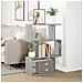 Libreria Divisorio 3Piani Grigio Sonoma 70x24x97 cm Truciolato - Foto miniatura 3