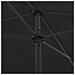 Ombrellone Da Spiaggia Nero 200x125 Cm - Foto miniatura 6