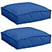 Cuscino per seduta pallet 2 pcs Blu reale 40 x 40 x 8 cm - Foto miniatura 1