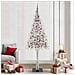 Albero di Natale con 300 LED Bianco 210 cm PE e Acciaio - Foto miniatura 2