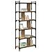 Libreria rovere artigianale 76 x 32 x 192 cm Legno multistrato - Foto miniatura 3