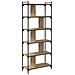 Libreria rovere artigianale 76 x 32 x 192 cm Legno multistrato - Foto miniatura 7