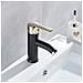 Rubinetto per lavabo da bagno, Blackswan, tipo M96, modello nero opaco /oro, misura 17 cm - Foto miniatura 3
