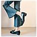 Mocassini Slip-on Con Tacco Chunky Da Donna: Scarpe Classiche Eleganti E Confortevoli Black 39 - Foto miniatura 2