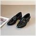 Mocassini Slip-on Con Tacco Chunky Da Donna: Scarpe Classiche Eleganti E Confortevoli Black 39 - Foto miniatura 6