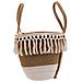 Cesto In Corda Intrecciata Bianca 43x28x28h - Foto miniatura 4