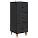 Mobile con Cassetti Nero 33 x 34,5 x 90 cm Legno ingegnerizzato - Foto miniatura 1