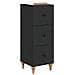 Mobile con Cassetti Nero 33 x 34,5 x 90 cm Legno ingegnerizzato - Foto miniatura 2