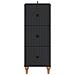 Mobile con Cassetti Nero 33 x 34,5 x 90 cm Legno ingegnerizzato - Foto miniatura 4