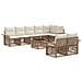 Set Divano da Giardino 9 pcs Beige polyrattan - Foto miniatura 1