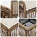 Set Divano da Giardino 9 pcs Beige polyrattan - Foto miniatura 6