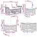 Set Divano da Giardino 9 pcs Beige polyrattan - Foto miniatura 9