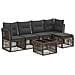 Set Divano da Giardino 6 pcs Grigio polyrattan - Foto miniatura 1