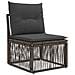 Set Divano da Giardino 6 pcs Grigio polyrattan - Foto miniatura 3