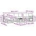 Set di divani da esterno 8 pcs Bianco e Beige 59 x 59 x 37 cm - Foto miniatura 9