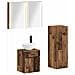 Set di mobili per il bagno 4 pcs Legno antico - Foto miniatura 1