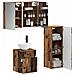 Set di mobili per il bagno 4 pcs Legno antico - Foto miniatura 2