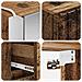 Set di mobili per il bagno 4 pcs Legno antico - Foto miniatura 4