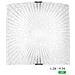 F. A. N. EUROPE Lighting applique CHANTAL vetro bianco sfumato - Foto miniatura 2