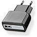 Caricabatterie da rete USB 2A - Nero - Foto miniatura 1