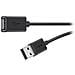 USB 2.0 A M / F 3m 3m USB A USB A Maschio Femmina Nero cavo USB - Foto miniatura 1