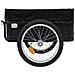 Rimorchio Bici Per Trasporto Merci 155x61x83 Cm Acciaio Nero - Foto miniatura 5