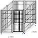 Box Per Cani Singolo Da Esterno Recinzione In Rete Zincatura Elettrolitica Dimensioni 200 X 200 X H 180 Cm - Foto miniatura 2