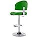 Sgabello Da Bar Verde In Similpelle - Foto miniatura 3