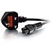 80601, Power plug type G, C5 coupler, Maschio / maschio, 250V, 3A, 181g - Foto miniatura 4