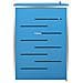 Copri Bidoni Pattume Quadruplo 276,5x77,5x112,5 cm Acciaio Inox - Foto miniatura 5