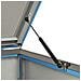 Copri Bidoni Pattume Quadruplo 276,5x77,5x112,5 cm Acciaio Inox - Foto miniatura 7