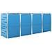 Copri Bidoni Pattume Quadruplo 276,5x77,5x112,5 cm Acciaio Inox - Foto miniatura 9