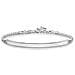 Donne-braccialetto Amore Ponte 925 Argento Zircone Nero Da 18 Cm - Lba0008-001-12 L18v- - Foto miniatura 1