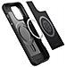 Cover Magsafe Spigen Mag Armor Per Iphone 14 Plus Ecopelle Striata Nera - Foto miniatura 4