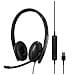 SENNHEISER ADAPT 160 ANC USB Auricolare Cablato A Padiglione Ufficio USB tipo A Nero - Foto miniatura 1