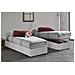 Letto Singolo Lucia, Letto Contenitore Con Rivestimento In Ecopelle, 100% Made In Italy, Apertura Frontale, Adatto Per Materasso Cm 90x200, Bianco - Foto miniatura 1
