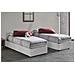 Letto Singolo Lucia, Letto Contenitore Con Rivestimento In Ecopelle, 100% Made In Italy, Apertura Frontale, Adatto Per Materasso Cm 90x200, Bianco - Foto miniatura 2