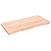 Piano per Tavolo 100x50x (2-4) cm in Rovere Massello Non Trattato - Foto miniatura 2