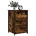 Comodino Rovere Fumo 40x36x60 Cm In Legno Multistrato - Foto miniatura 3
