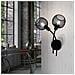 Applique Moderna Wrington 1 2 Luci Acciaio Nero - Foto miniatura 2