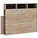 Testata Letto Zeus 165 Cm Con Contenitore Rovere, 2 Ante 9 Fori - Foto miniatura 3