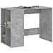 Scrivania Grigio Cemento 102x50x75 Cm In Legno Multistrato - Foto miniatura 3