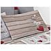 Completo Lenzuola Linea Pensieri Delicati 100% Cotone Disegno Shabby Love Singolo Rosso - Foto miniatura 4