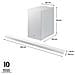 Soundbar HW-S701D /ZF Serie S, 7 Speaker, Wireless Dolby Atmos, Audio a 3.1 Canali, Q-Simphony, Compatibile con Alexa e Google Assistant, White 2024 - Foto miniatura 3