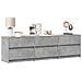 Mobile Porta TV con LED Grigio Cemento 180x34x50cm Truciolato - Foto miniatura 6