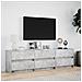 Mobile Porta TV con LED Grigio Cemento 180x34x50cm Truciolato - Foto miniatura 7
