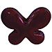 Perlina Forma Farfalla In Ceramica 2,2 X 1,7 X 0,7cm - Foro Ø2mm - Colore Bordeaux - Foto miniatura 1