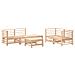 Set Salotto Da Giardino 6 Pz In Legno Massello Di Pino - Foto miniatura 2