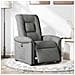 Poltrona Elettrica Reclinabile Grigio Scuro In Tessuto - Foto miniatura 2