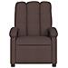 Poltrona Elettrica Reclinabile Marrone Scuro in Tessuto - Foto miniatura 9